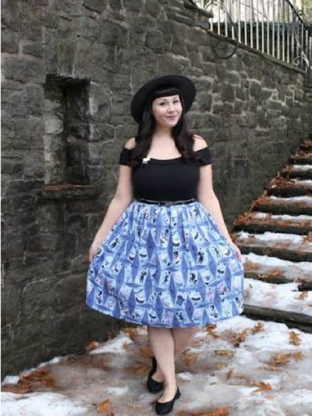 Blue magic show skirt